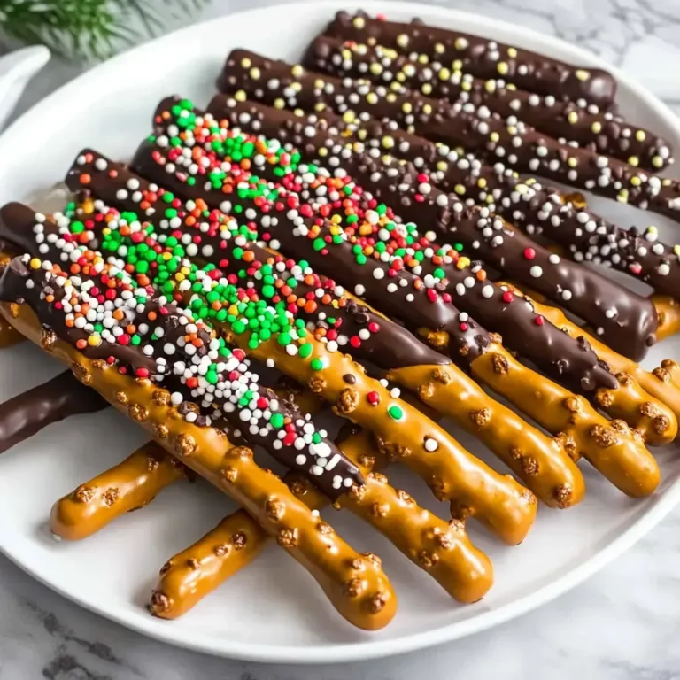 Decadent Chocolate Covered Pretzel Rods Recipe