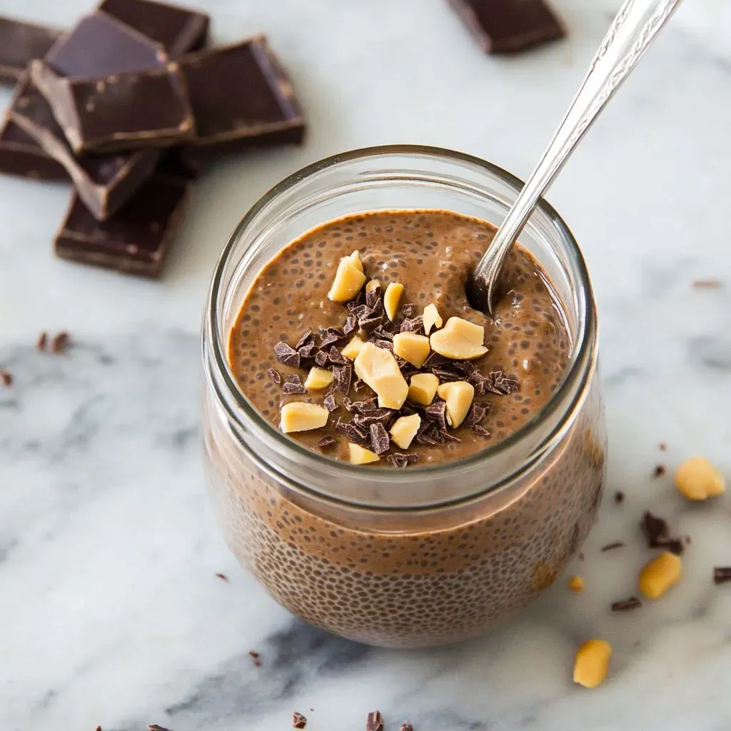 Decadent Chocolate Peanut Butter Chia Pudding