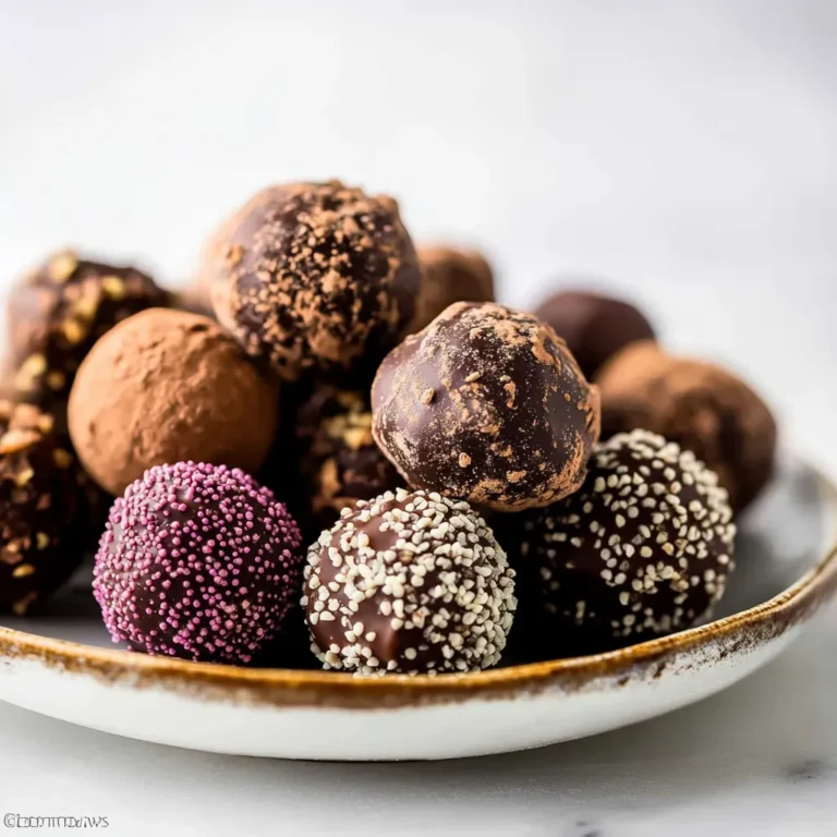 Decadent Chocolate Truffle Recipe with a Romantic Twist