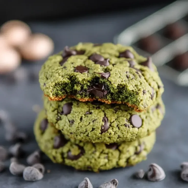 Decadent Matcha Chocolate Cookies