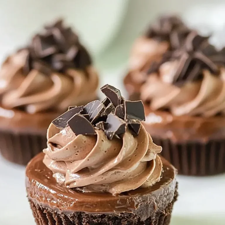 Decadent Mini Chocolate Cheesecakes