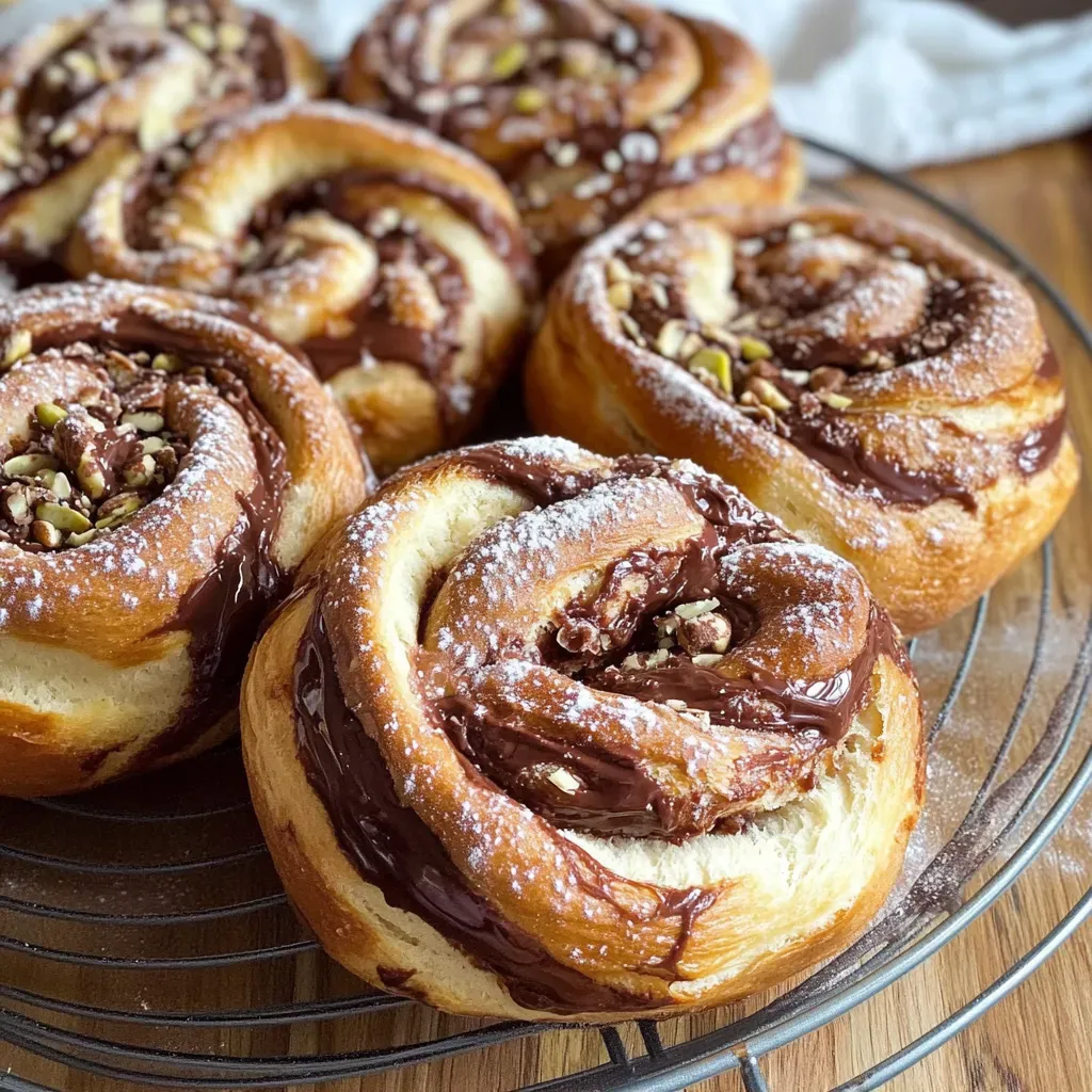Decadent Nutella Halva Cinnamon Rolls