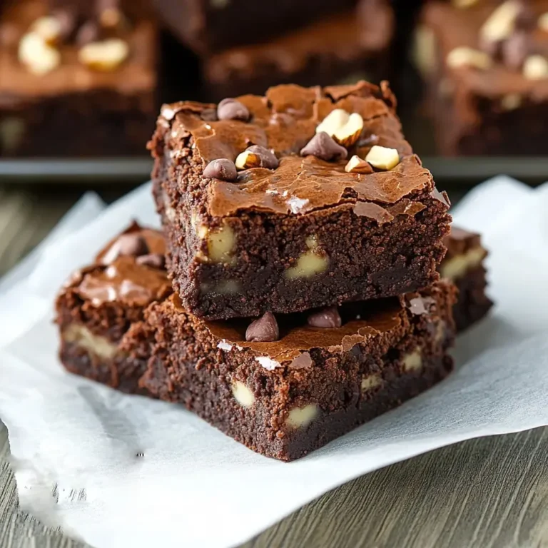 Decadent Nutella Hazelnut Brownies