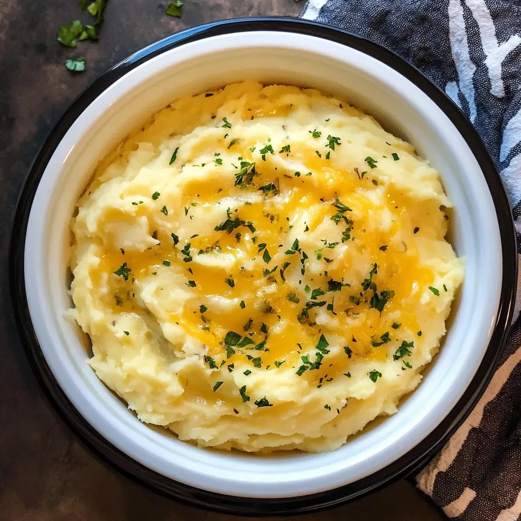 Decadent Slow Cooker Creamy Potato Mash