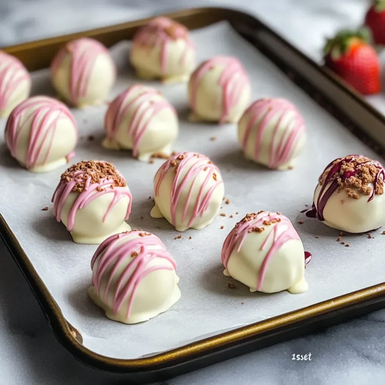 Decadent Strawberry Cheesecake Truffle Recipe