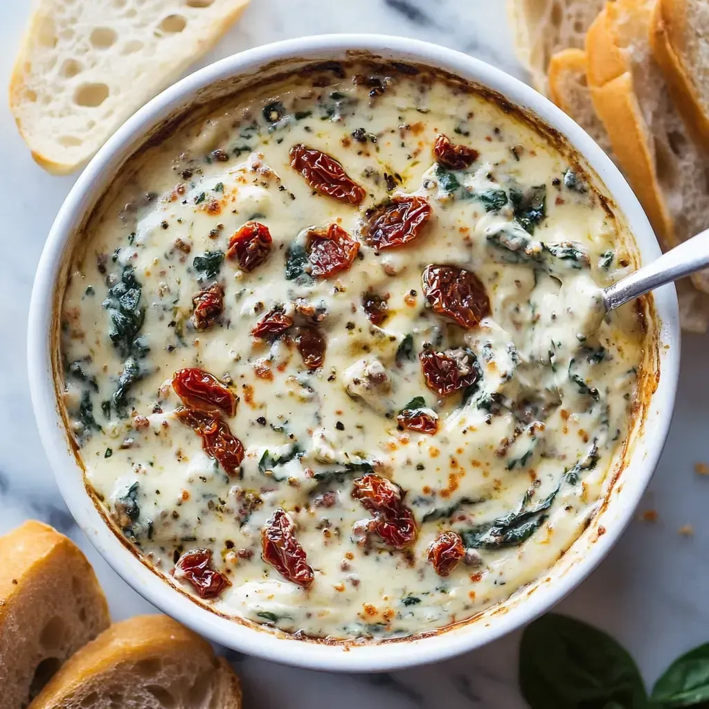 Decadent Tuscan Cream Cheese Dip
