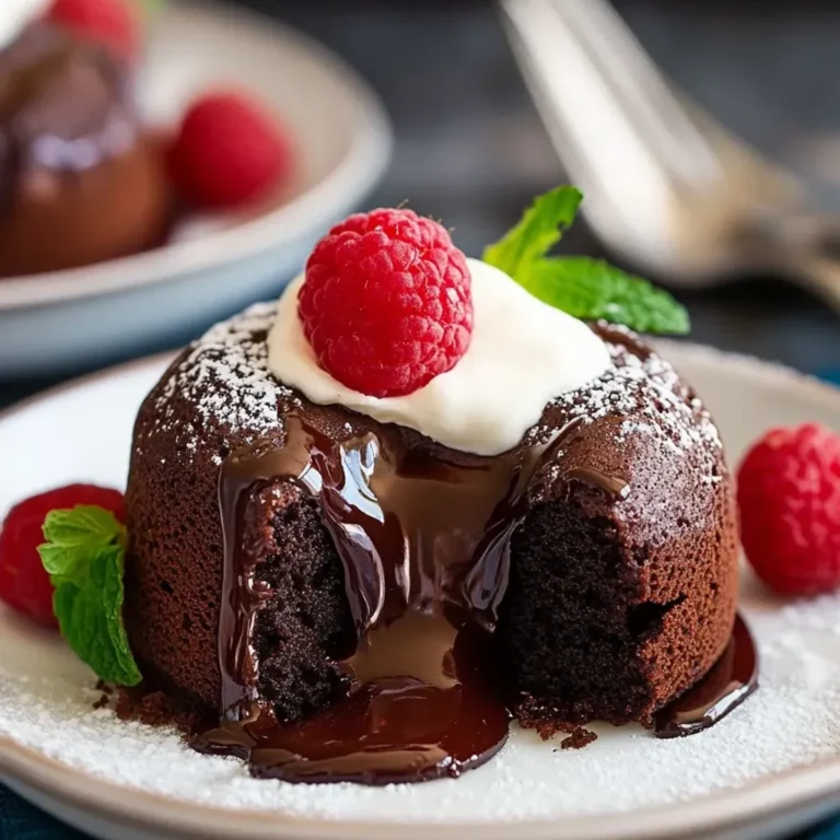 Decadent Valentine's Day Chocolate Lava Cakes