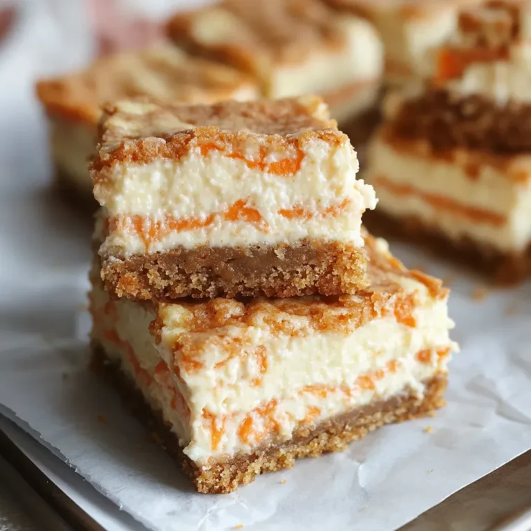 Delectable Carrot Cheesecake Bars