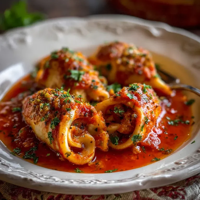 Delicious Baked Italian Stuffed Calamari Recipe