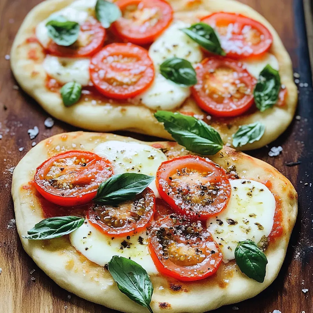 Delicious Caprese Naan Flatbread Recipe