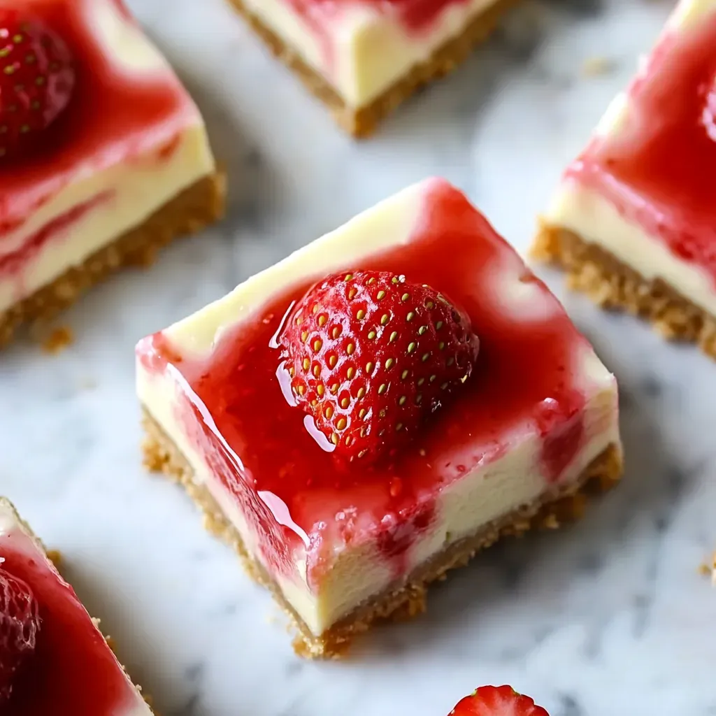 Delicious Creamy Strawberry Bars Recipe