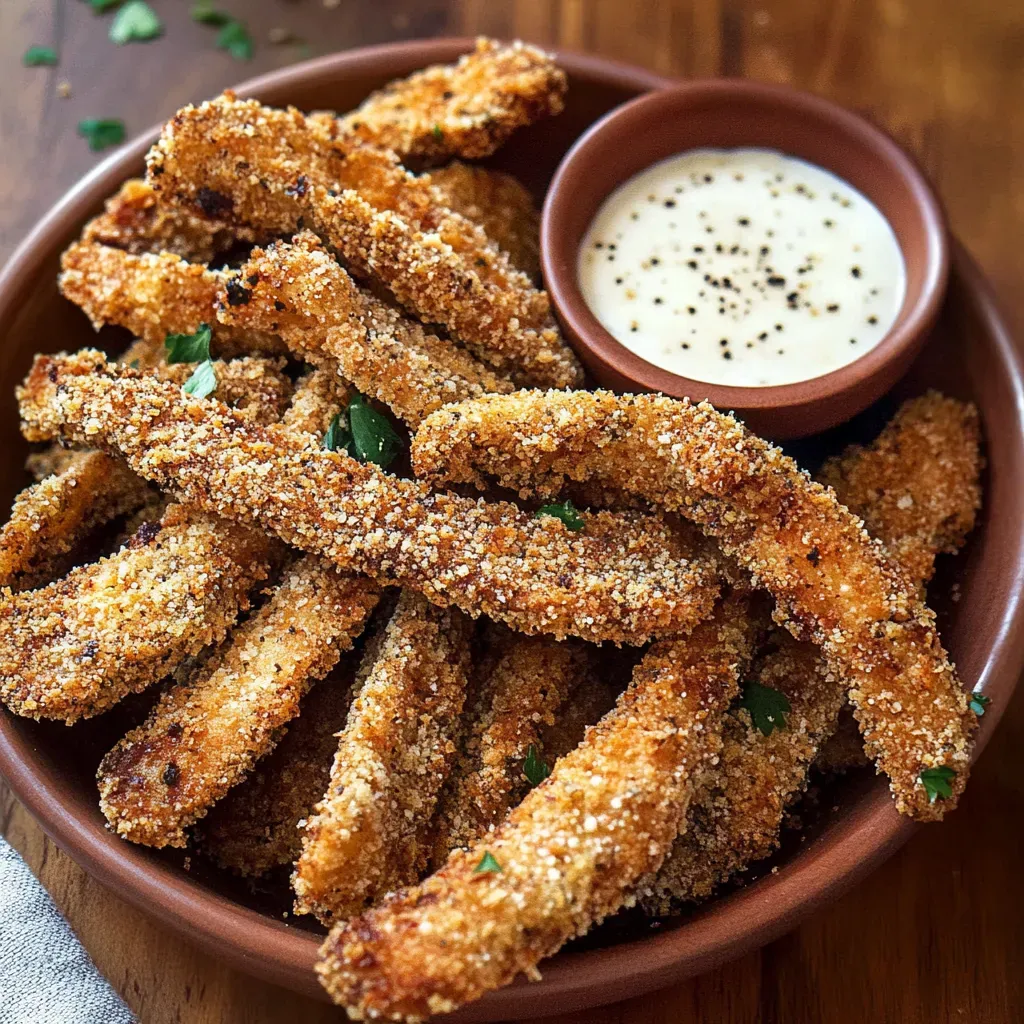 Delicious Crispy Portobello Mushroom Fries