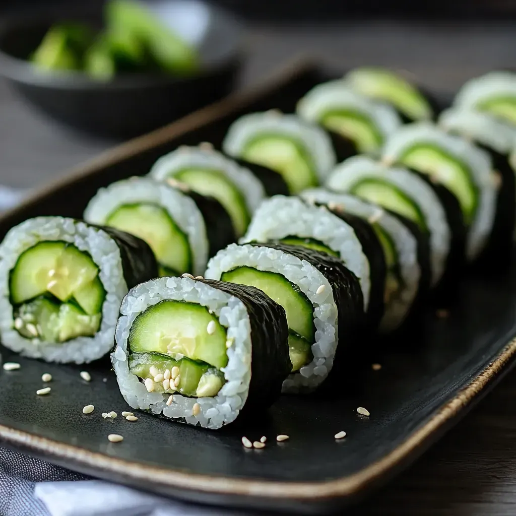 Delicious Cucumber Avocado Sushi Rolls for a Healthy Meal