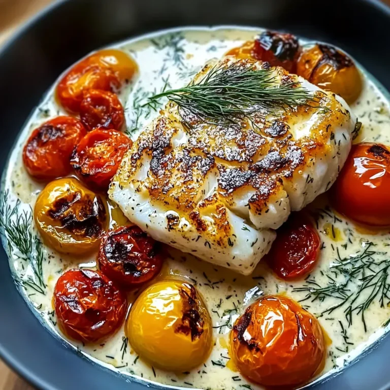 Delicious Grilled Cod with Roasted Tomatoes and Dill