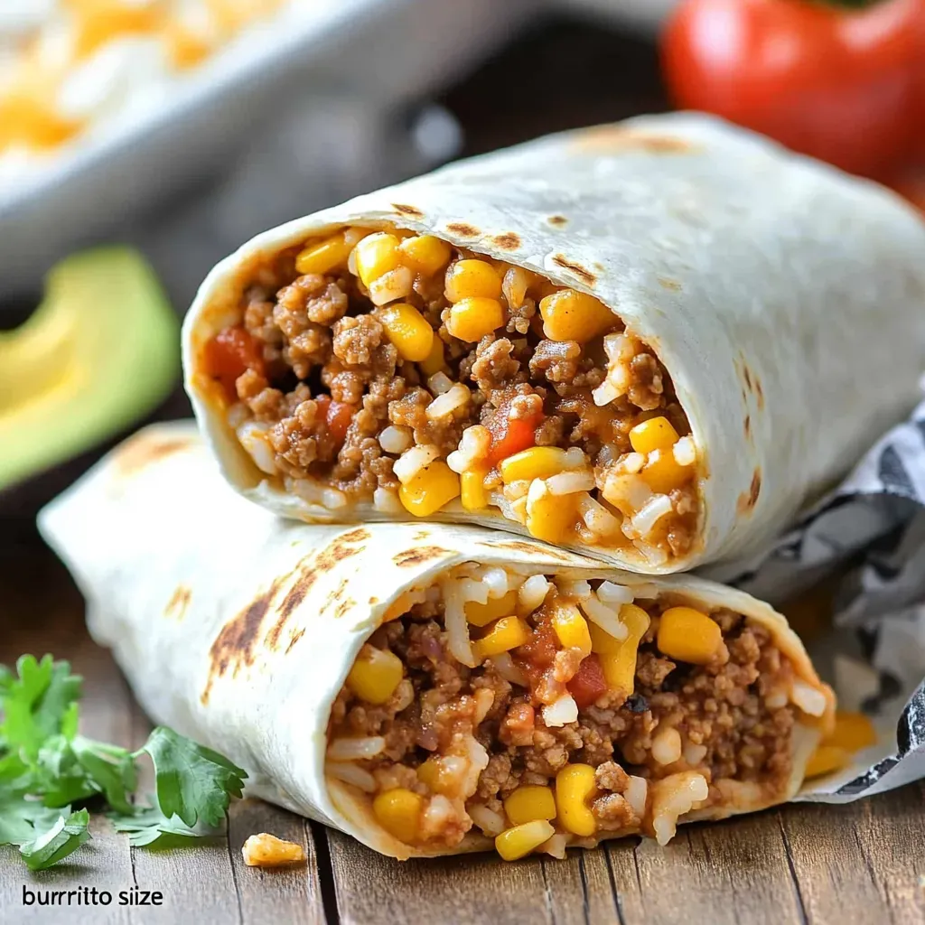 Delicious Homemade Beef Burritos