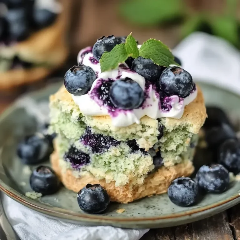 Delicious Homemade Blueberry Shortcakes Recipe