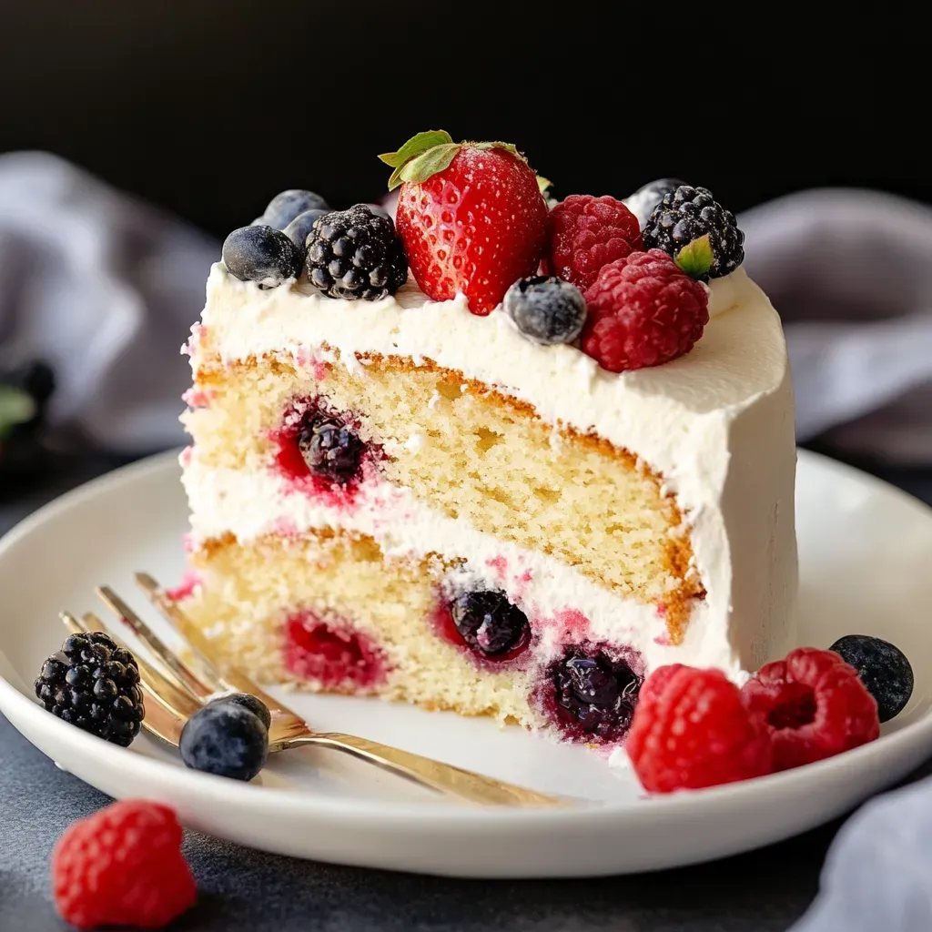 Delicious Mixed Berry Milk Cake Recipe