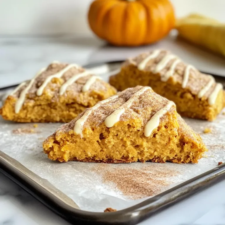 Delicious Pumpkin Maple Glazed Scones Recipe