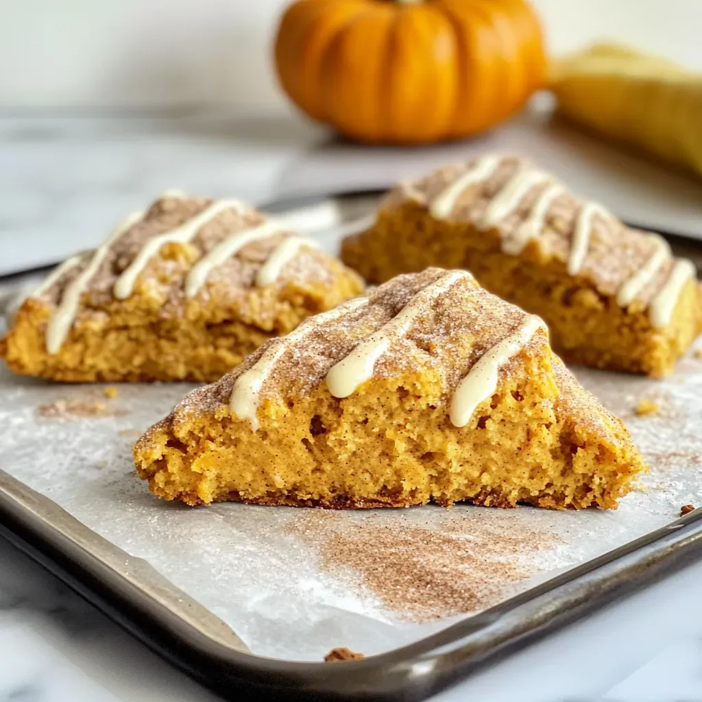 Delicious Pumpkin Maple Glazed Scones Recipe