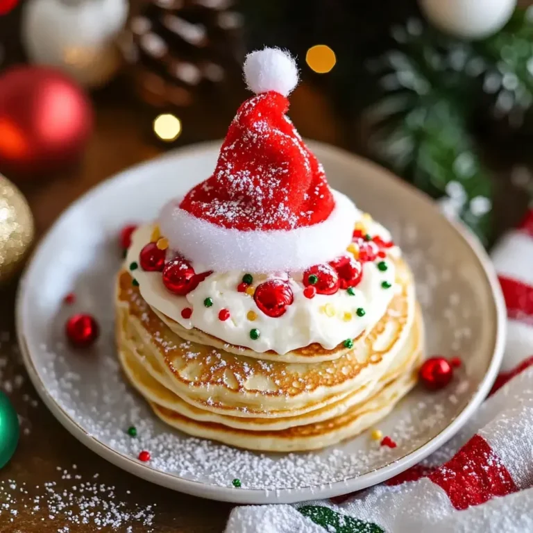 Festive Santa Hat Pancakes Recipe