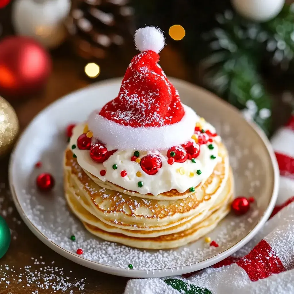 Festive Santa Hat Pancakes Recipe