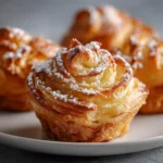 Flaky Peach Pie Crescent Cruffins Recipe