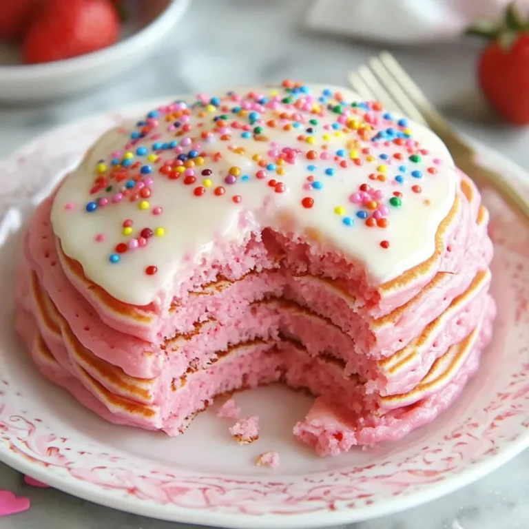 Fluffy Strawberry Pancakes Recipe