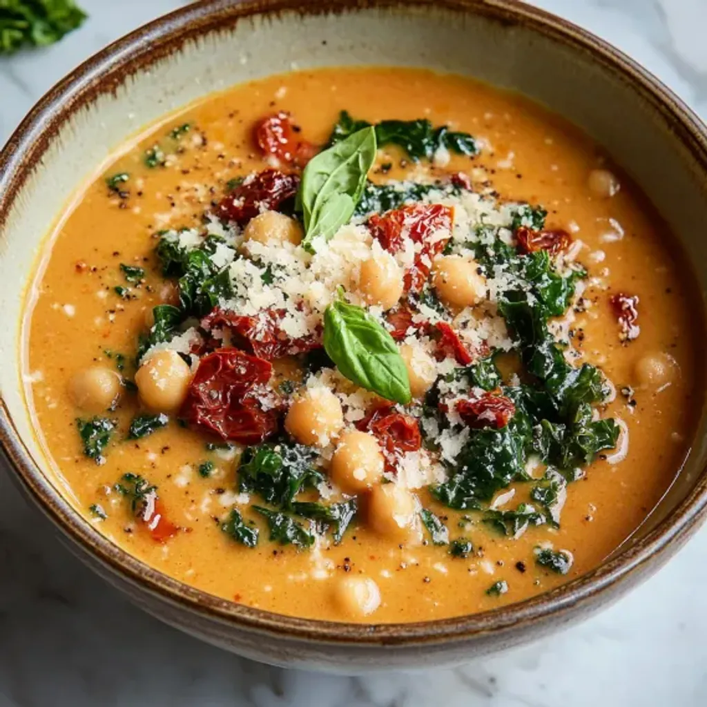 Healthy Chickpea Kale Soup Recipe