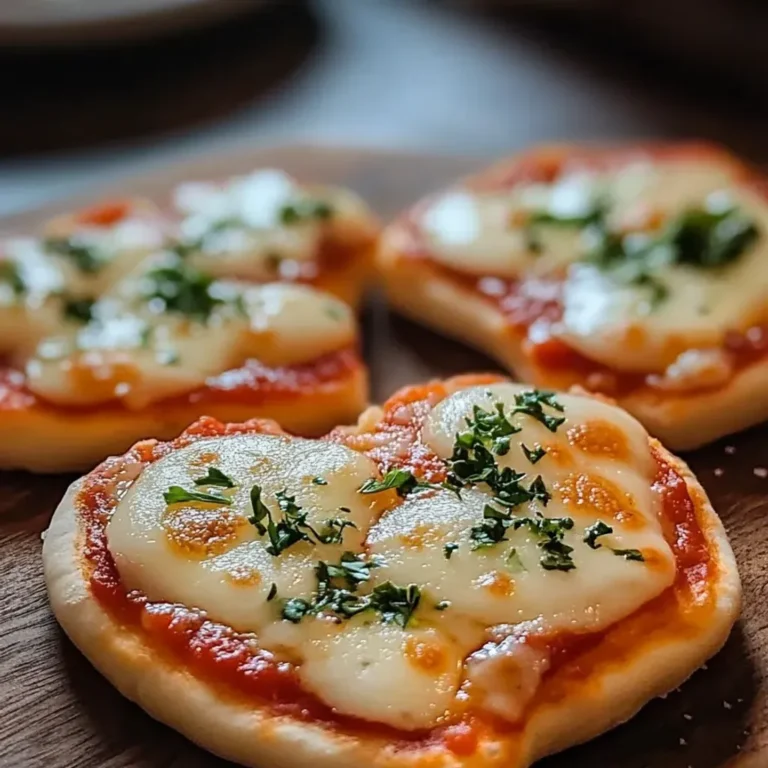 Heart-Shaped Mini Pizzas for a Fun Meal