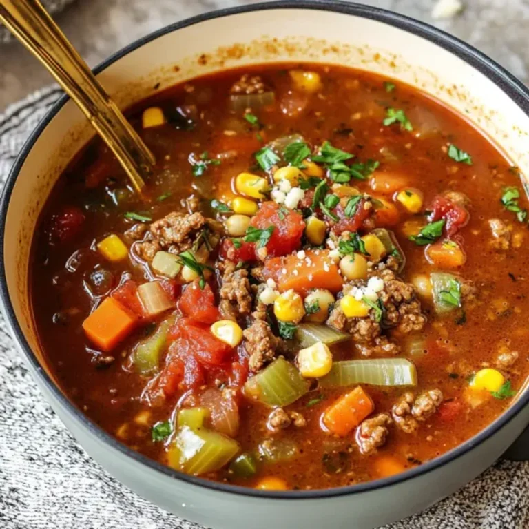 Hearty Italian Beef and Veggie Soup
