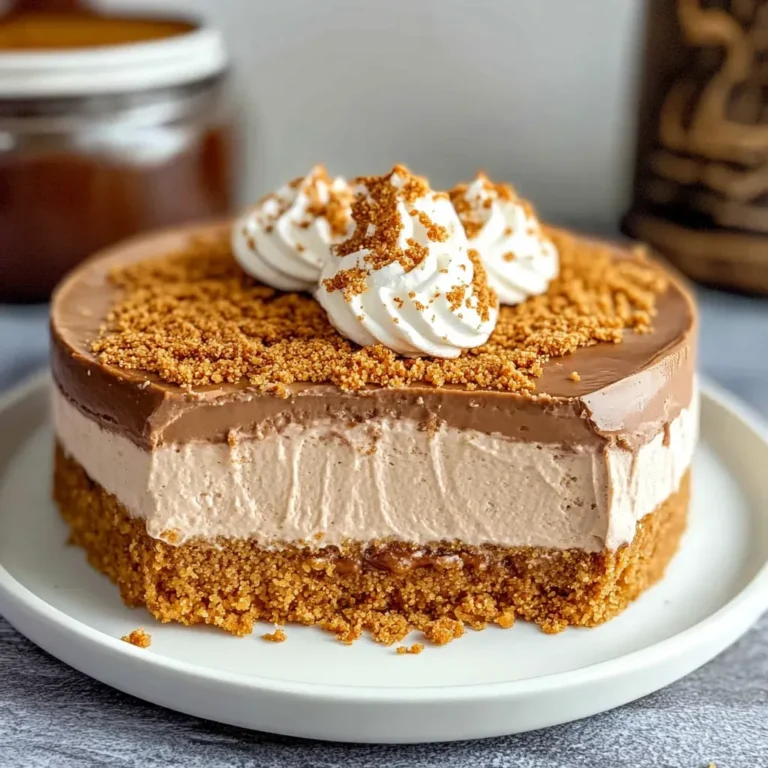 Irresistible Biscoff Nutella No-Bake Cake