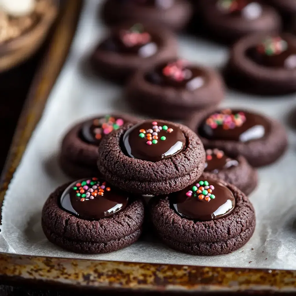 Irresistible Chocolate Thumbprint Cookies Recipe
