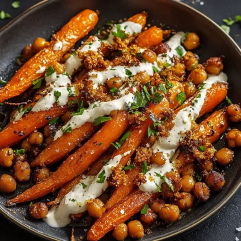Maple Glazed Carrots with Chickpeas