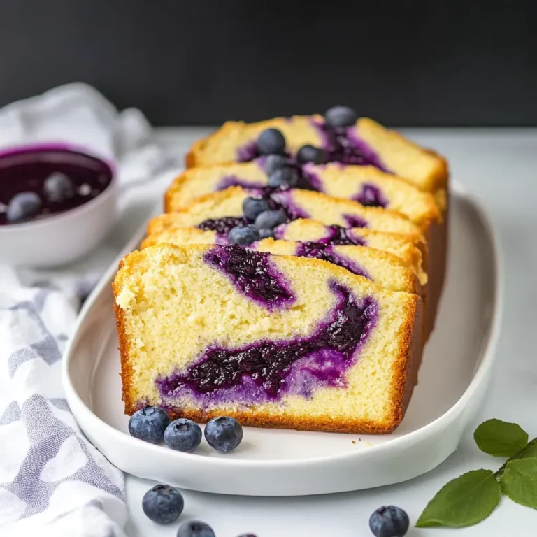 Moist Blueberry Pound Cake Recipe