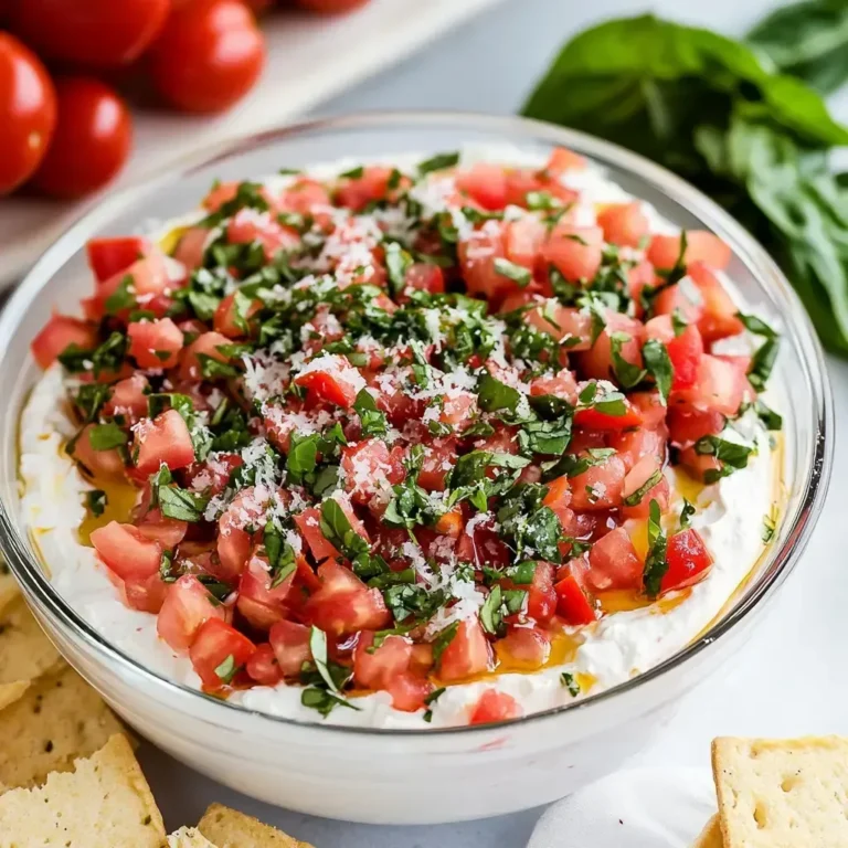 Mouthwatering Fresh Bruschetta Dip Recipe