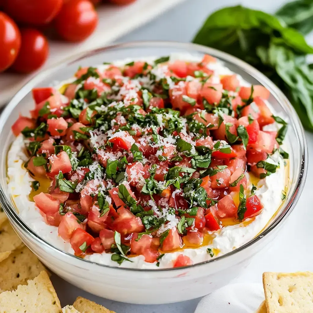 Mouthwatering Fresh Bruschetta Dip Recipe
