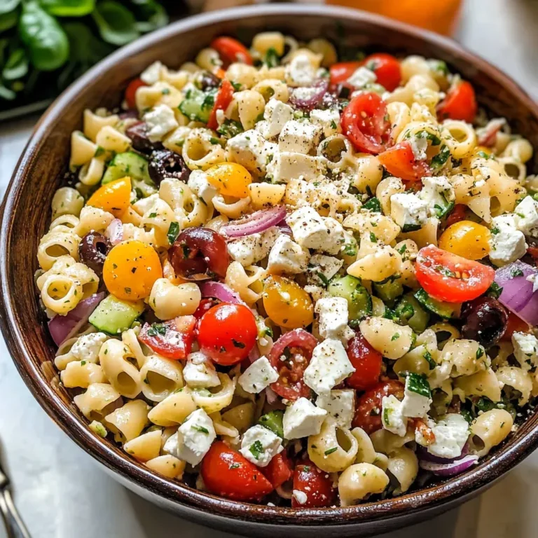 Mouthwatering Greek Pasta Bowl Recipe