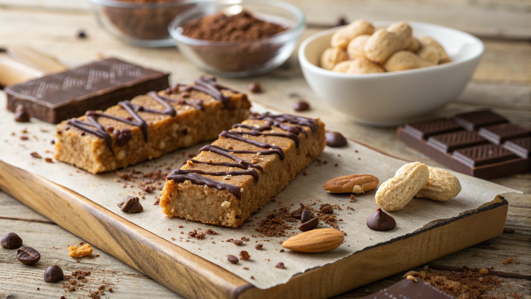 Peanut Buttery Chocolate Protein Bars