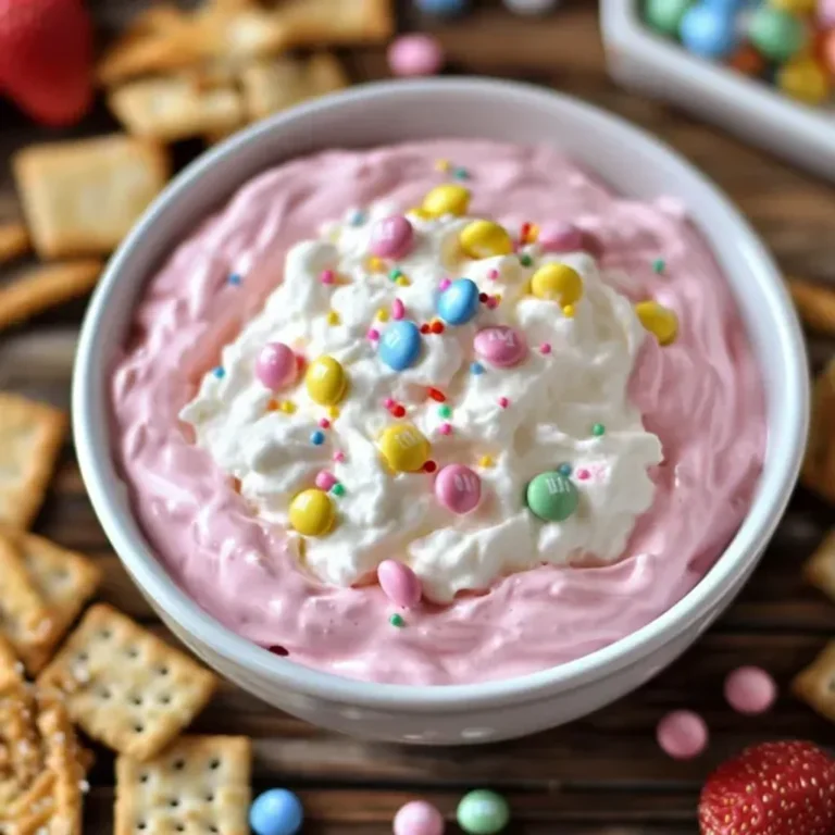 Pink Funfetti Cake Batter Dip