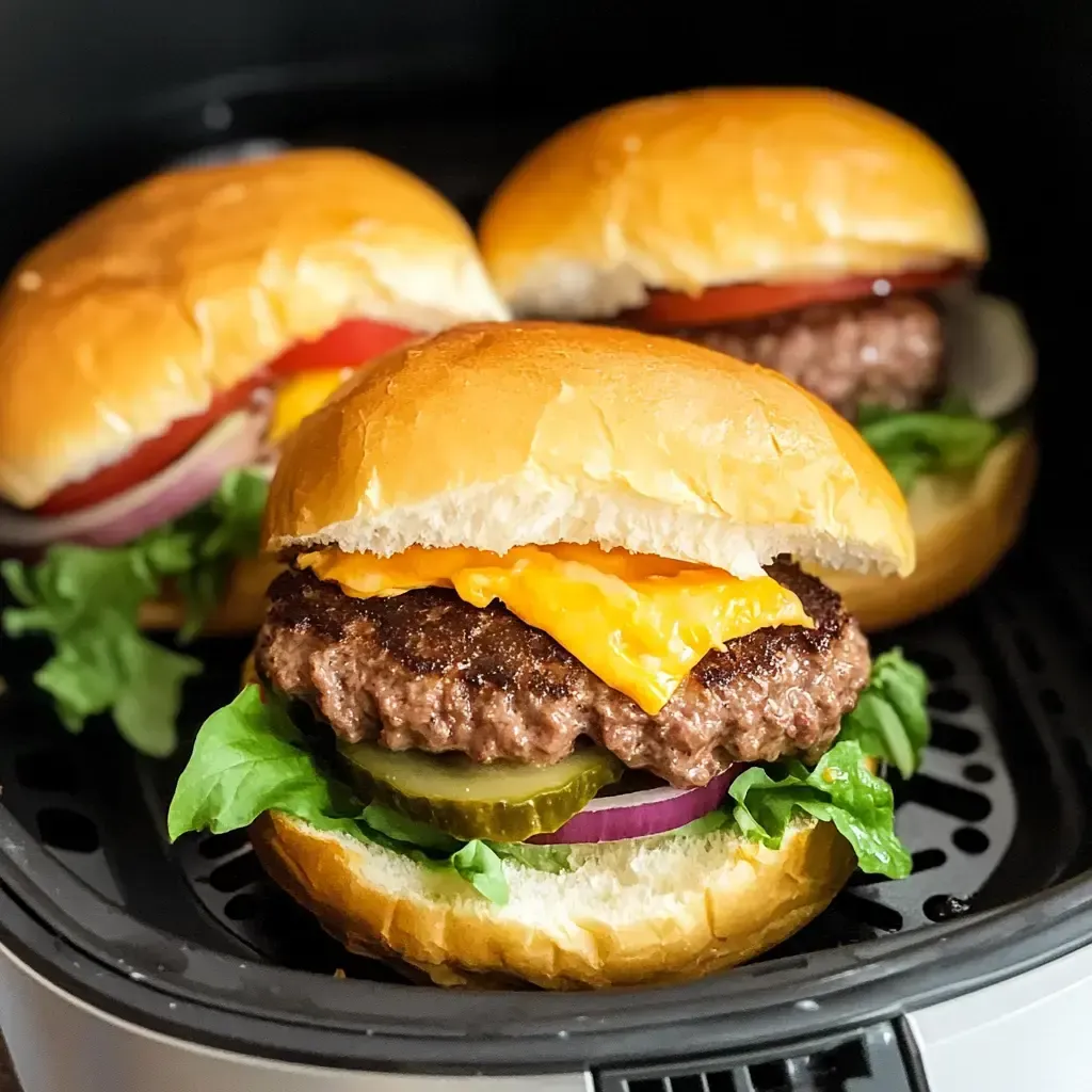 Quick Air Fryer Hamburgers Recipe