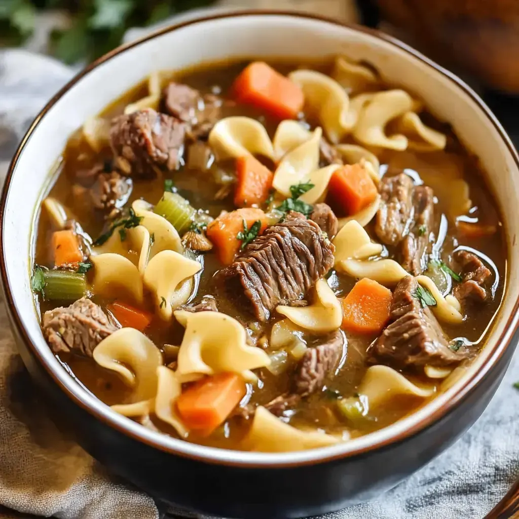 Quick and Easy Beef Noodle Soup Recipe