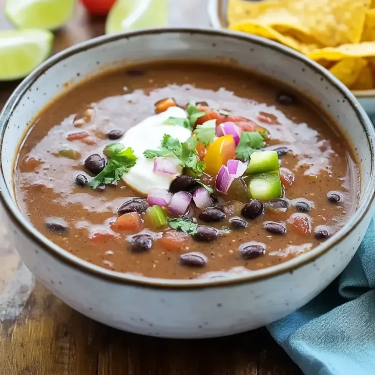 Quick and Easy Black Bean Soup Recipe