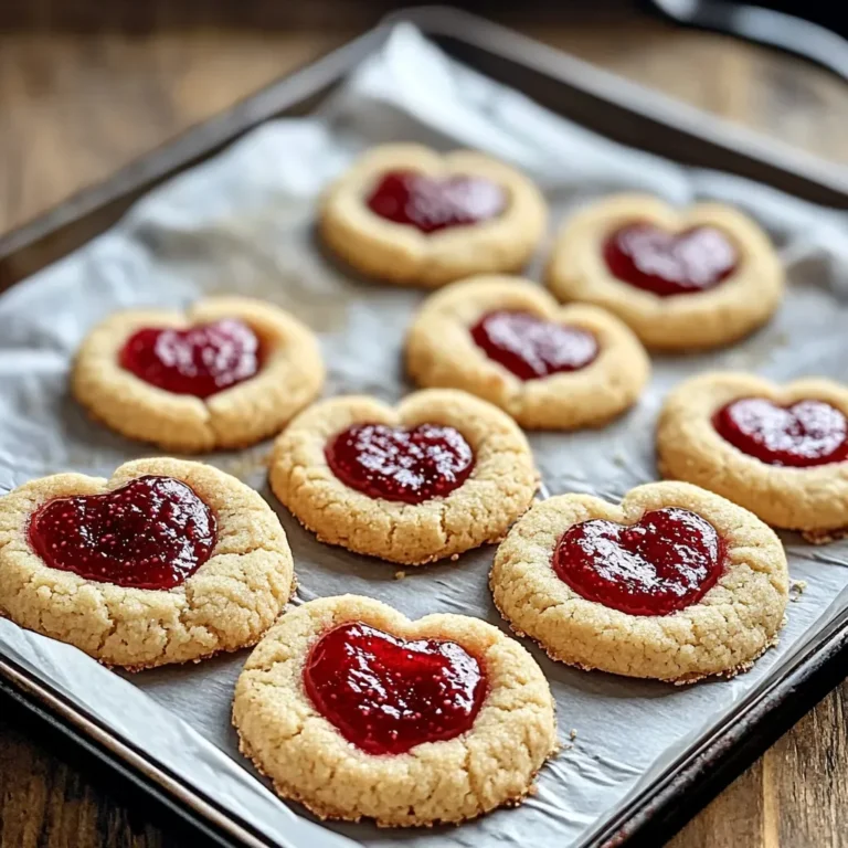 Raspberry Heart Thumbprint Cookies Recipe: Delicious and Easy