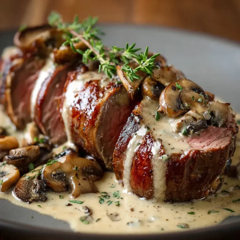 Savory Bacon-Wrapped Venison with Mushroom Medley