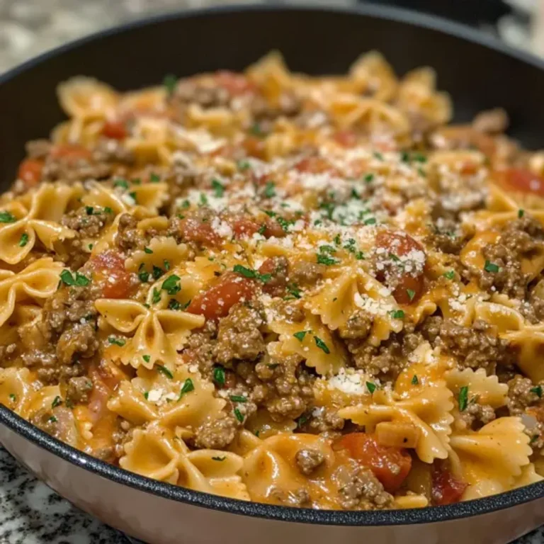 Savory Beef Bowtie Pasta Recipe