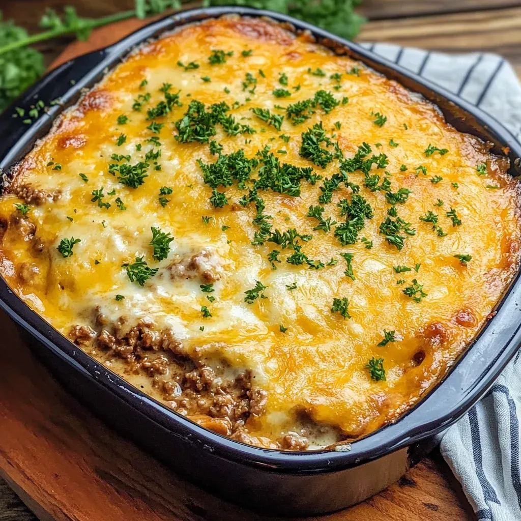 Savory Beef Cheddar Cobbler Recipe