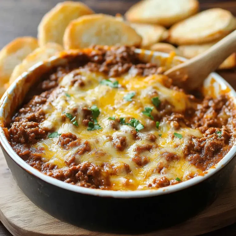 Savory Ground Beef and Bean Dip