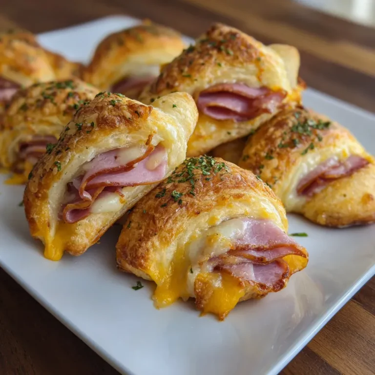 Savory Ham and Cheese Stuffed Crescent Rolls