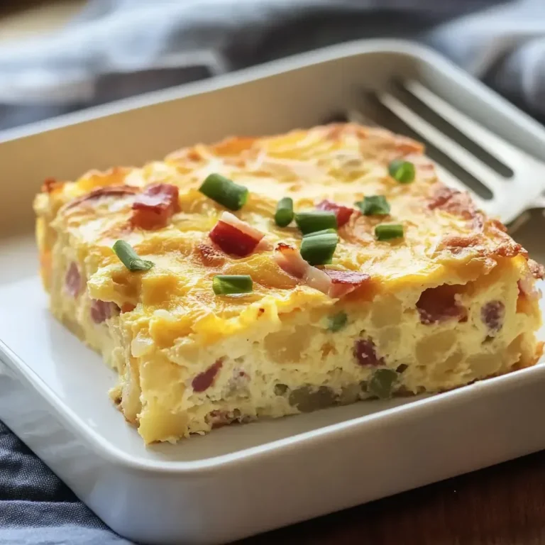Savory Hashbrown Ham Casserole Recipe