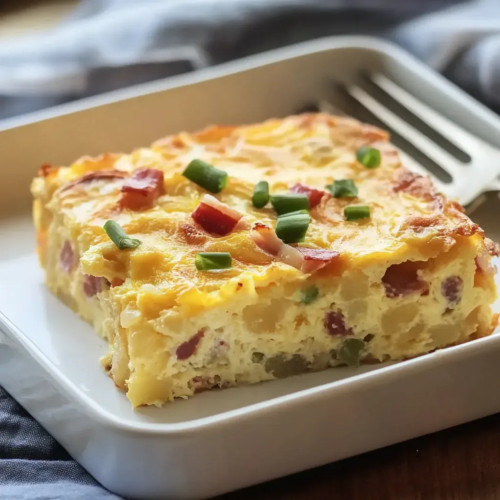 Savory Hashbrown Ham Casserole Recipe